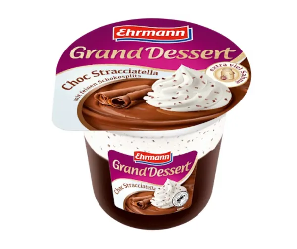 Deserts ar šokolādes gabaliņiem Grand Dessert 190g, Ehrmann