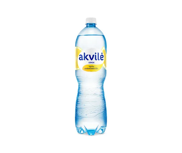 Dzeramais ūdens Akvile ar citrona garšu, viegli gāz. 1.5l