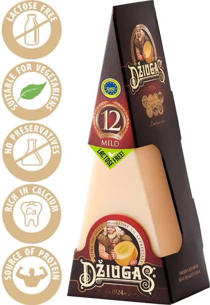 Džiugas 40% cietais siers 12 mēn. MILD180g