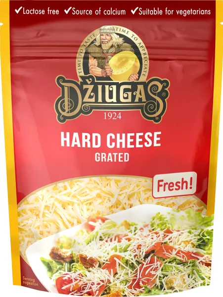 Džiugas 40%  cietais siers rīvēts 100g