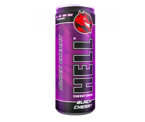 Enerģijas dzēriens Black Cherry 250ml CAN, Hell