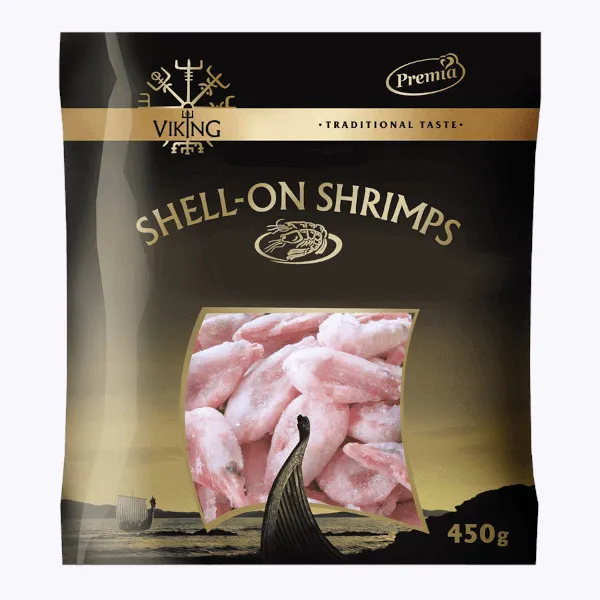 Garneles neattīrītas 90/120 450g, Viking