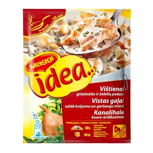 Garšv. Maggi ideja Vista garšv.-krējuma mērcē 30g