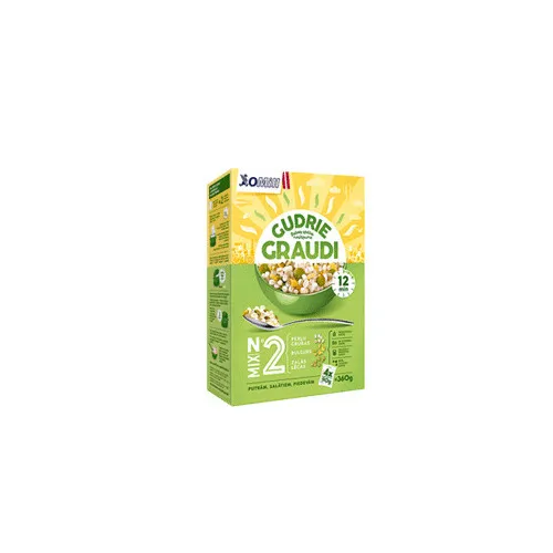 Graudu masījums grūbu, bulgura, zaļo lēcu 4x90g, Gudrie Graudi