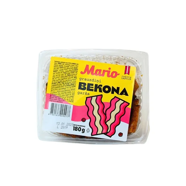 Grauzdiņi ar bekona garšu 180g, Mario