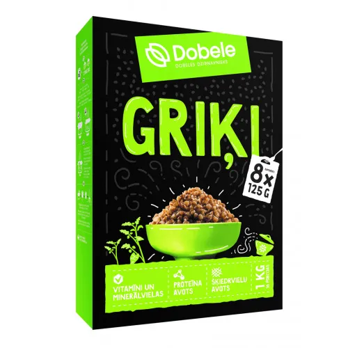 Griķi 8x125g, Dobele