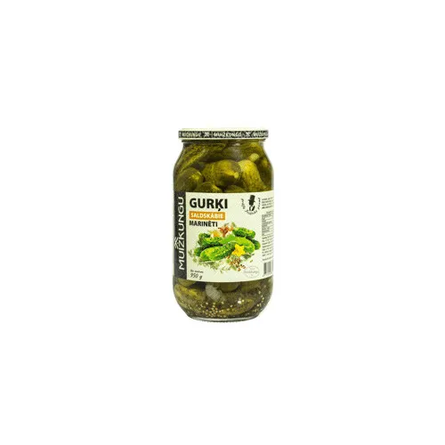 Gurķi Saldskābie mar. 950g (510g), Muižkungu