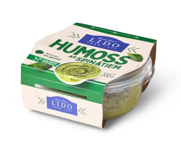 Humoss ar spinātiem 200g, Lido