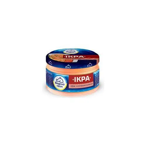 Ikru pasta ar kūpinātu lasi 160g, Vodnij Svit