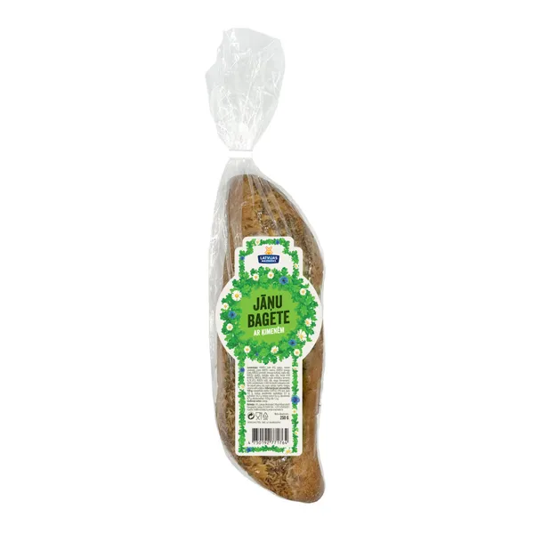 Jāņu bagete ar ķimenēm 250g, Latvijas Maiznieks