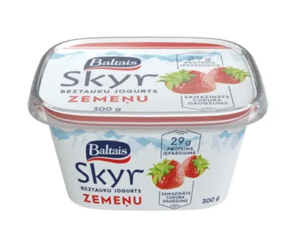 Jogurts Skyr Zemeņu 300g, Baltais