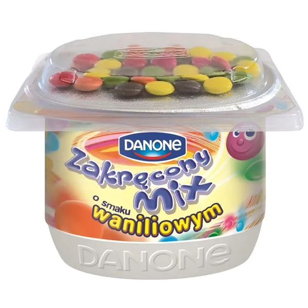 Jogurts Zakrecony Mix vaniļas ar konfektēm 125g