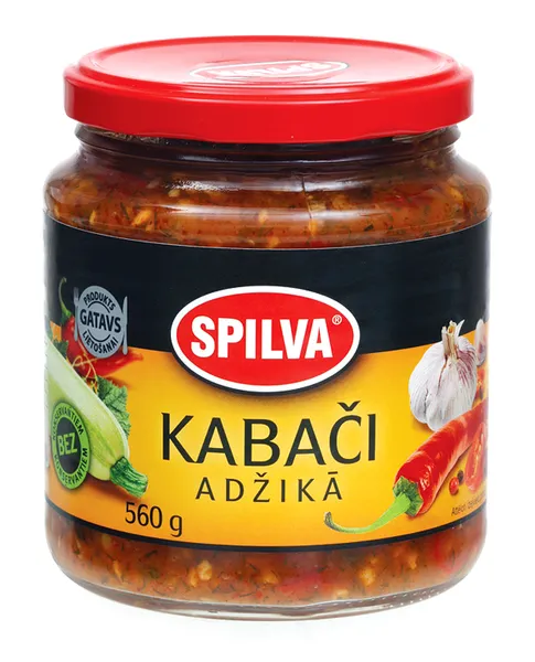 Kabači adžikā 580g (560g), Spilva