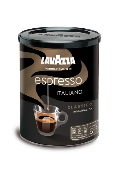 Kafija malta Espresso bundžā 250g, Lavazza
