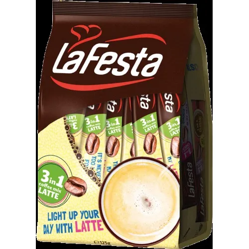 Kafija šķīstoša La Festa 3x1 Latte 10x12.5g