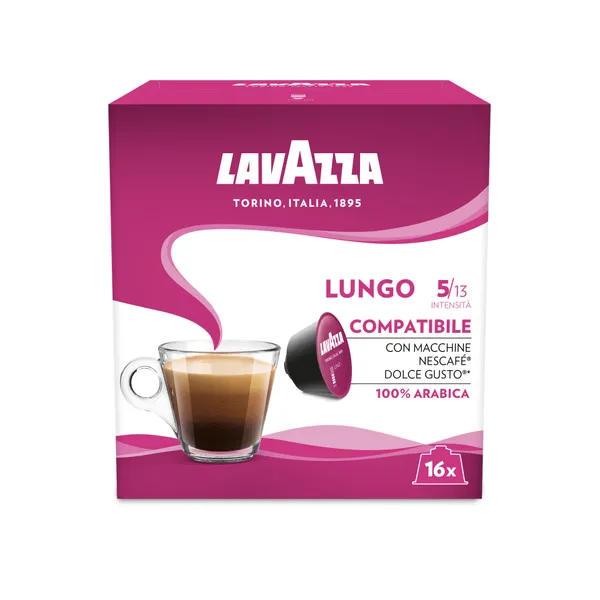 Kafijas kapsulas Lungo 128g, Lavazza