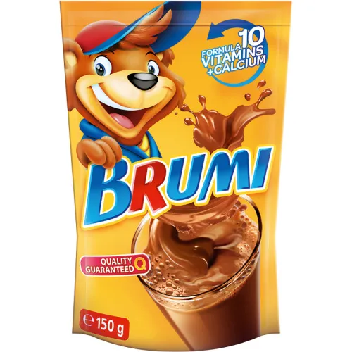 Kakao dzēriens šķīstošs ar vitamīniem un kalciju Brumi 150g