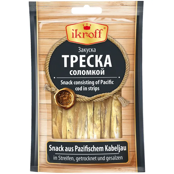Kaltēta mencas fileja (salmiņi) Ikroff 36g