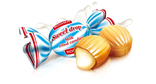 Karameles Sweet drop (Piena Lāse), sveramas, Roshen