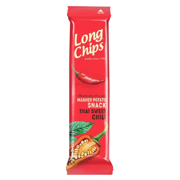 Kartupeļu plāksnes ar čili garšu 75g, Long Chips