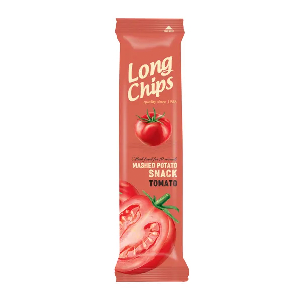 Kartupeļu plāksnes ar tomātu garšu 75g, Long Chips