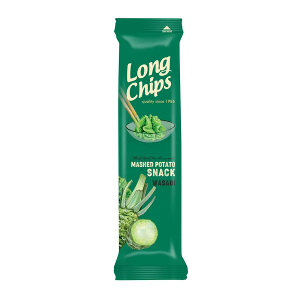 Kartupeļu plāksnes ar Vasabi garšu 75g, Long Chips
