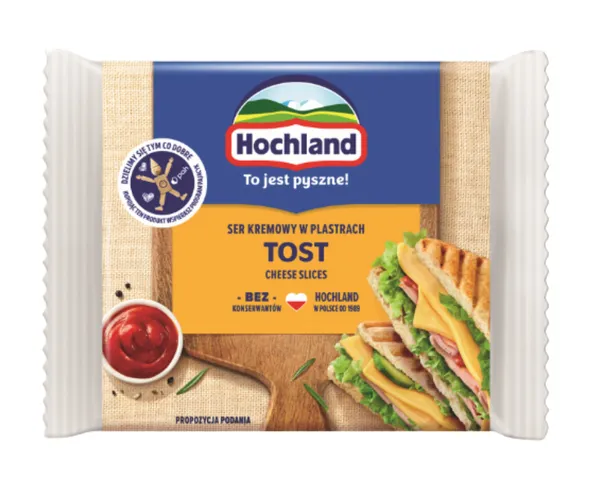 Kausētais siers šķēlēs Tost 130g, Hochland