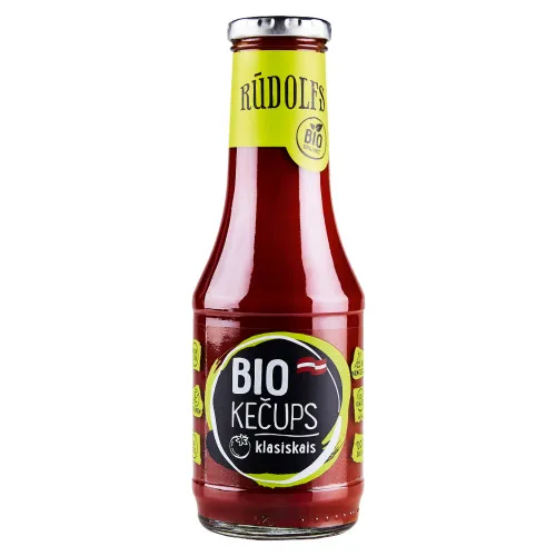 Kečups tomātu Klasiskais pieaug. 530g, Rūdolfs Bio