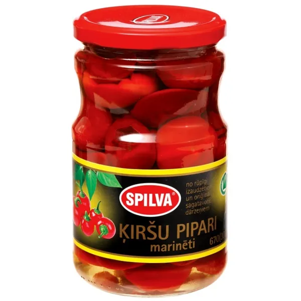 Ķiršu pipari marinēti 720g (300g), Spilva