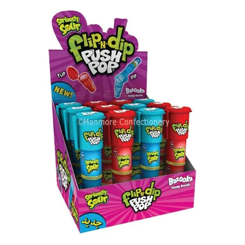 Konfektes Flip n Dip 25g, Bazooka