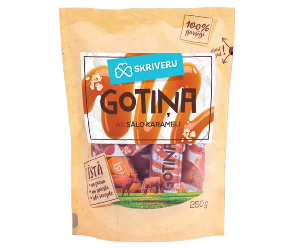 Konfektes Skrīveru Gotiņa ar sāļo karameli 250g