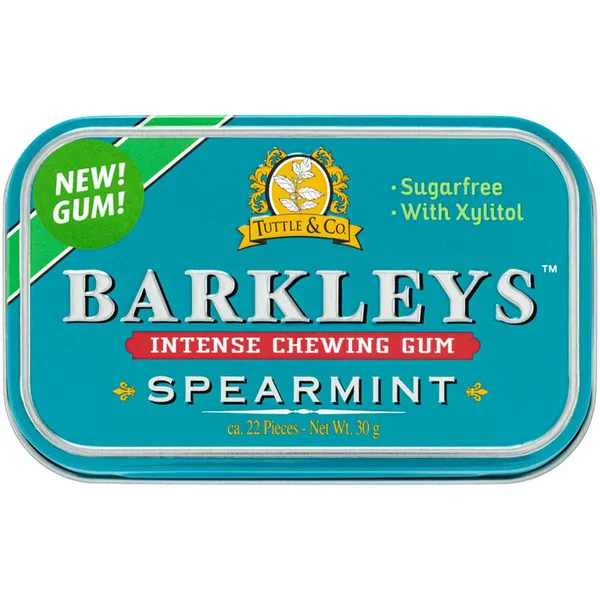 Košļ. gumija Intense Spearmint 30g, Barkleys