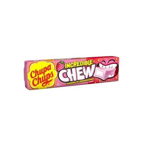 Košļ. konfektes Incredible Strawberry 45g, Chupa Chups
