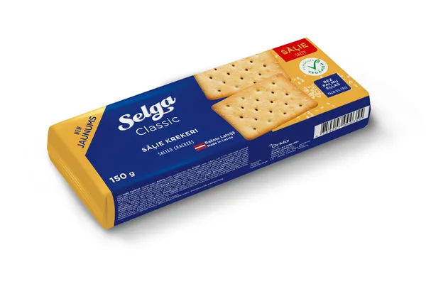 Krekeri sāļie Classic 150g, Selga