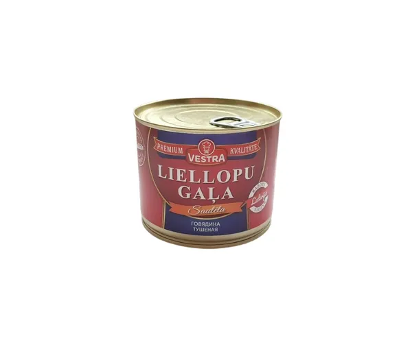 Liellopu gaļa sautēta 525g EO
