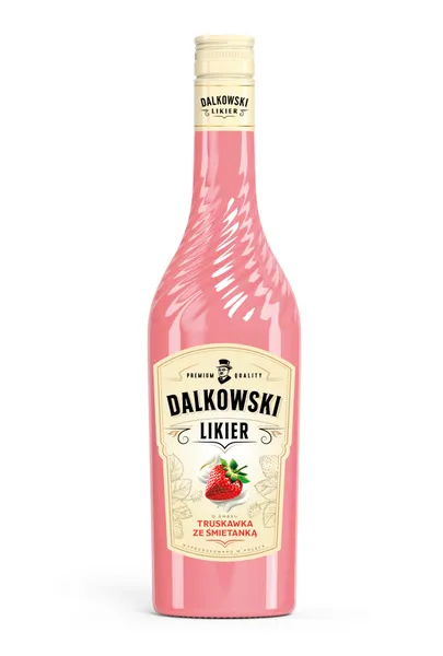 Liķieris Dalkowski ar Zemeņu - krējuma garšu 15% 0.5l