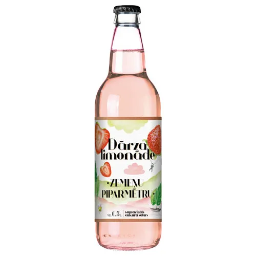 Limonāde zemeņu piparmētru Dārza 0.5l