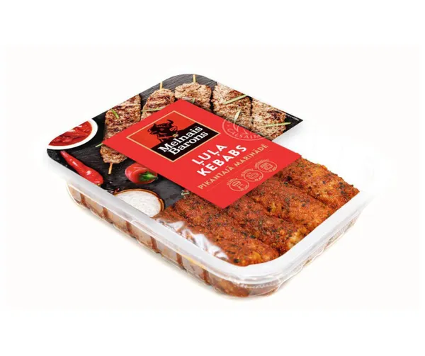 Ļuļa kebabs Melnais Barons pikantajā marinādē 400g, KGS