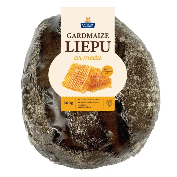 Maize ar medu Liepu Gardmaize 500g, Latvijas Maiznieks.