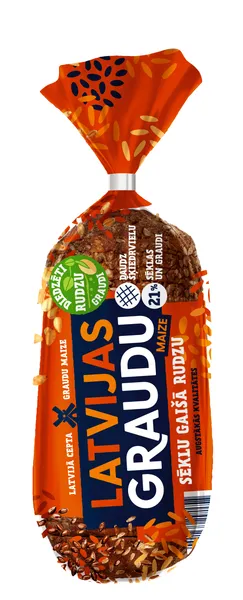 Maize gaišā rudzu Latvijas Graudu 800g, Latvijas Maiznieks