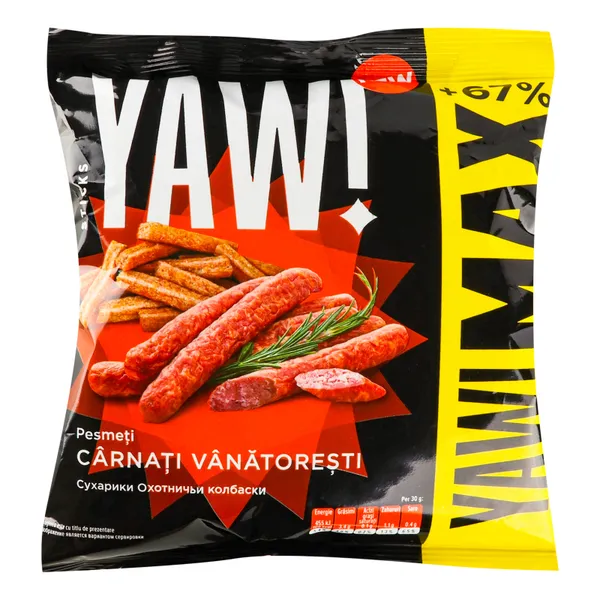 Maizes uzkoda Max Sticks ar mednieku desiņas g. 85g, YAW!