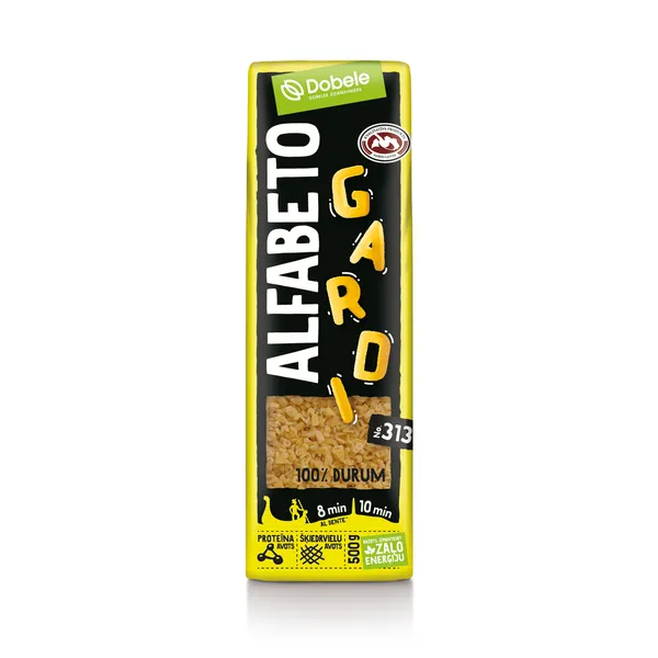 Makaroni burtiņi 500g, Dobele