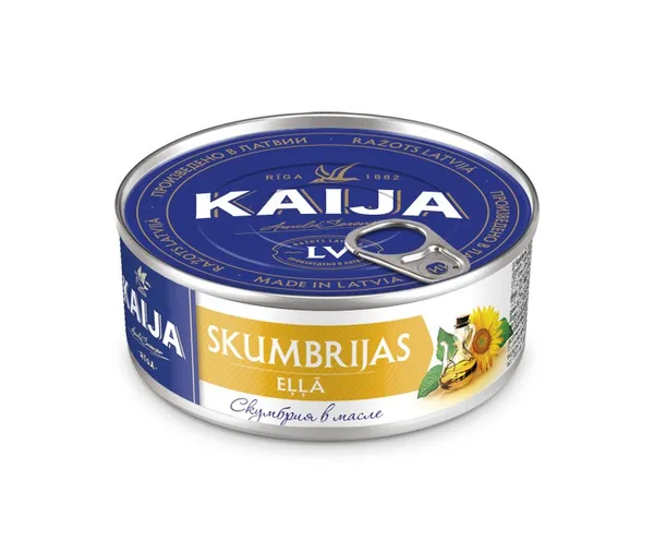 Makreles eļļā 240g (144g), Kaija
