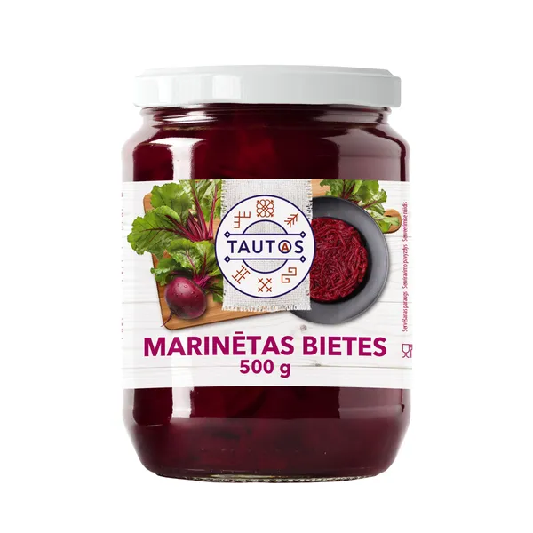 Marinētas bietes griez. salmiņos 500g, Tautas