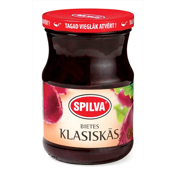 Marinētas bietes klasiskās 570g (330g), Spilva