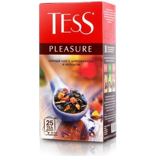 Melnā tēja Tess Pleasure 25x1.5g