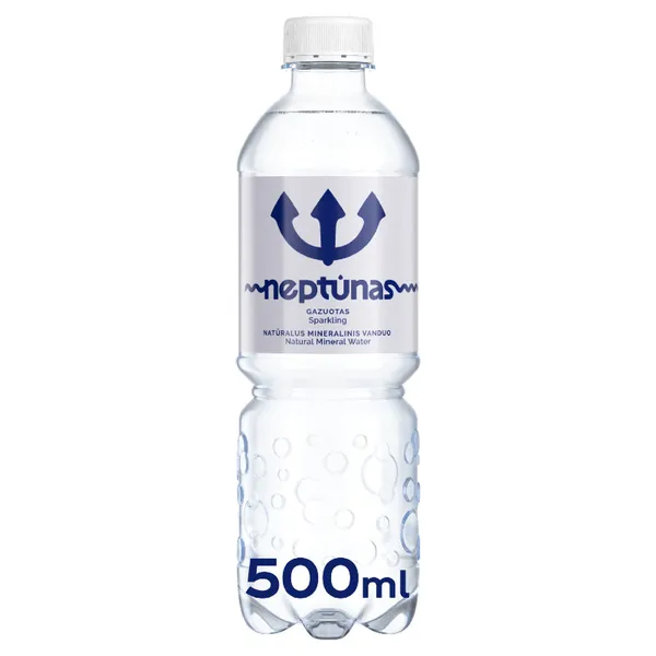 Minerālūdens gāzēts 0.5l PET, Neptunas