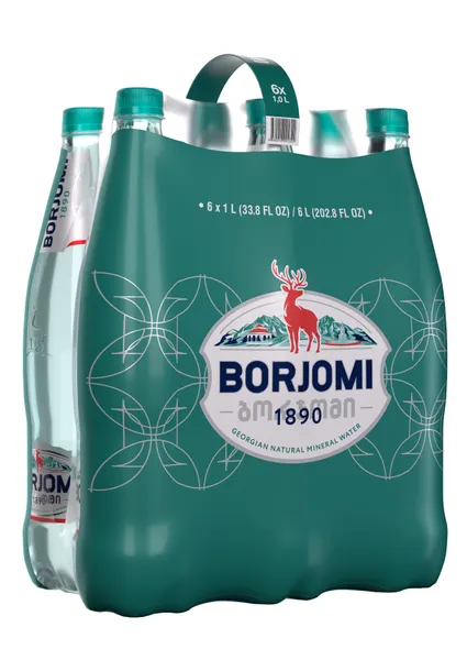 Minerālūdens gazēts 6x1l PET, Borjomi