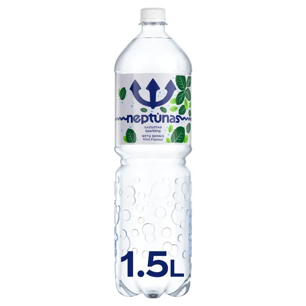 Minerālūdens gāzēts Piparmētru 1.5l PET, Neptunas