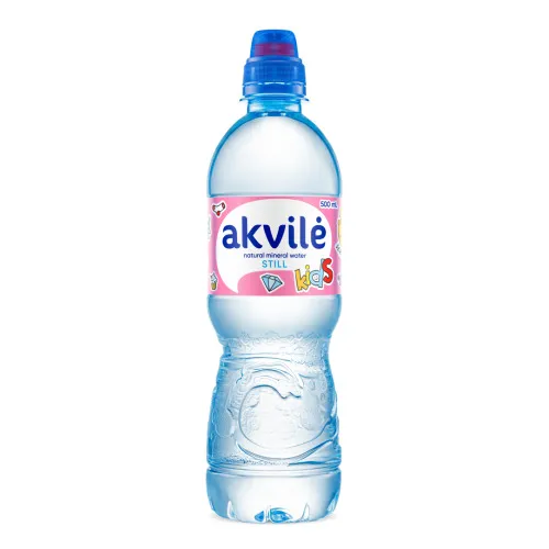 Minerālūdens naturāls negāzēts Akvile Kids 0.5l PET
